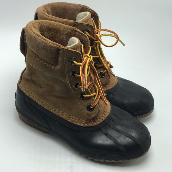 Sorel Youth Cheyanne II Lace Elk, Black Waterproof Winter Boots Size: 5.